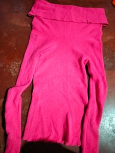 pink sweater