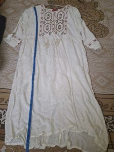 White Frock Kurta