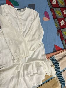 White Ruffle Dress