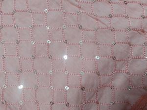Vintage Pink Sequin Scarf