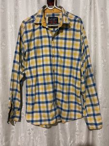 Checked Button-Down Shirt💛🖤💚