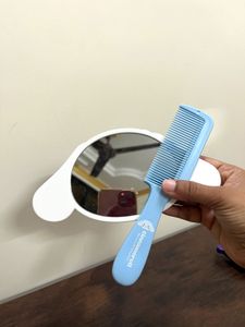 Cinnamoroll Mirror With Comb Set - Blue