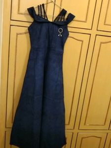 Beautiful Maxi Navy Blue 💙 Western Dress