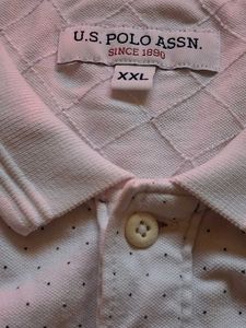 USPA White Polo T-Shirt