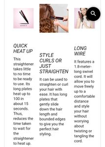 Almost New panasonic hair strightner