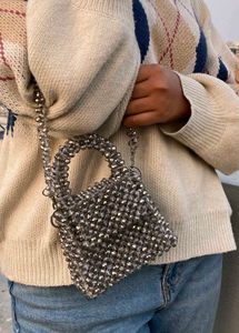 Glass Crystal Beaded Bag