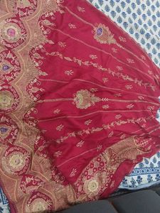 Embroidered Red Dupatta