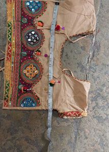 Ethnic Embroidered Top &amp; Skirt Set