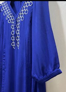 Elegant Blue Embroidered Kurta