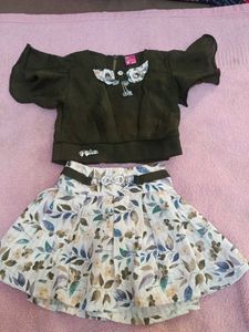 Floral Skirt & Top Set