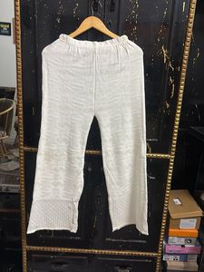 White woolen Palazzo Pants