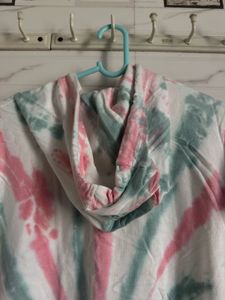 Tie-Dye Hoodie Dress