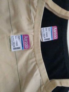 Arzoo Tank Tops - Black &amp; Beige For 12 Years.