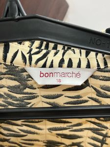 Animal Print Button-Down Shirt