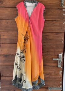 New Sleeveless Kurti With Attached Sleeves