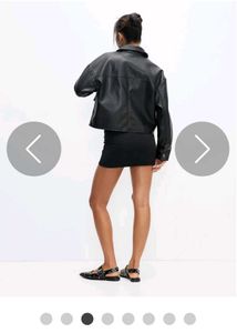 Oyela Black Leather Jacket
