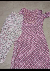 Floral Print Kurti Set