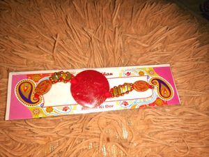 Handmade Rakhi with Pearl Beads