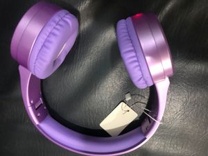 Cute Purple Bluetooth Headphones