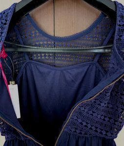 Blue Lace Detail Dress