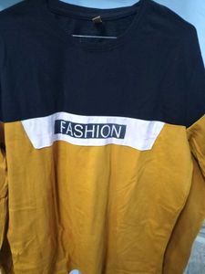 Mustard And Black fashion Tee.