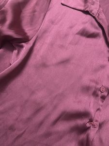 Zudio Satin Pink Shirt