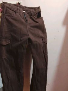 Burgundy Flared Jeans