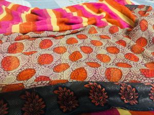 Striped and Double Design Saree