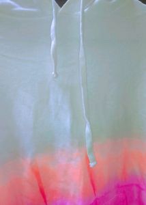 Neon Dyed Hoodie Pattern Top