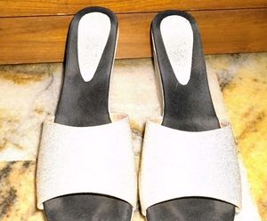 Silver Wedge Heels
