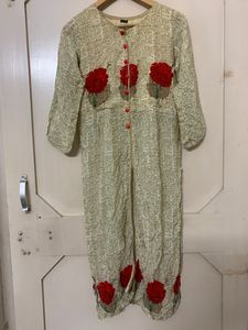 Front Slit Kurta Floral Y2K