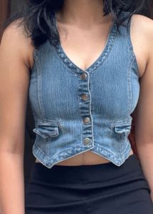 Zara Vintage Denim Vest