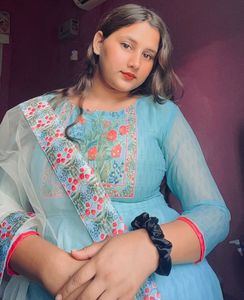 Stylish Blue Embroidered Kurta