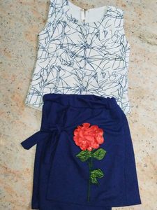 Fancy Mini Skirt And Top For Sale