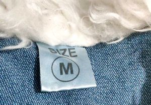 Denim Jacket with Faux Fur Trim