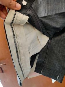 Gray Striped Suit Blazer