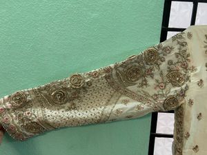 Off White Shalwar Suit With Dupatta