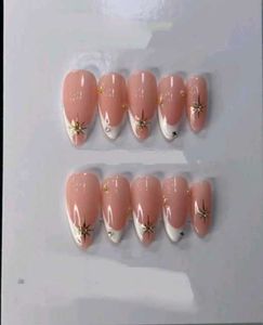 French Tip Star Press-On Nails