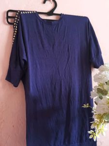 Blue Embellished Top