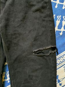 Patchwork Straight Leg Jeans