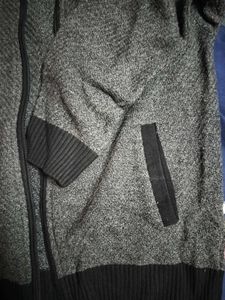 Stylish Grey Knit Jacket