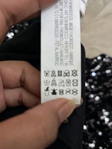ZARA Sparkly Black Top