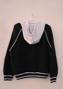 Varsity Style Zip-Up Hoodie
