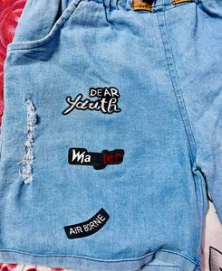 Trendy Youth Distressed Denim Shorts