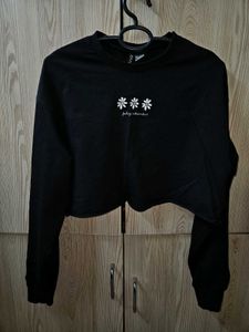 H&amp;M Divided - Cotton Crop Sweatshirt