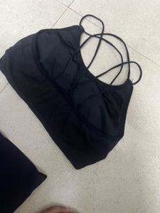 Black Desginer Bralet Combo