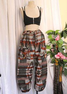 Unisex Patterned Harem Pants