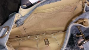 Stylish Blue Handbag with Charm