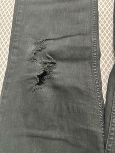 Ripped Black Denim Jeans