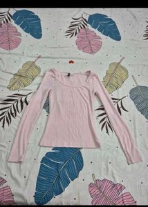H&m Pink Long Sleeve Top